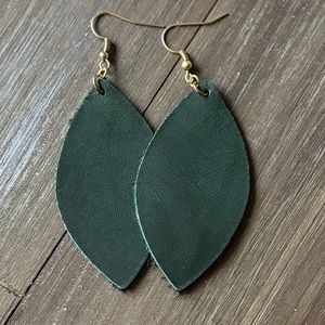 Genuine lightweight leather nickel-free earrings. Hand-crafted!